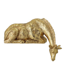 Load image into Gallery viewer, Gold Giraffe Shelf Ornament