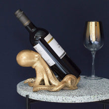 Load image into Gallery viewer, Gold Octopus Wine Bottle Holder