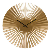 Load image into Gallery viewer, Gold Pleated Wall Clock