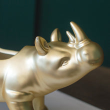 Load image into Gallery viewer, Gold Roaming Rhino Planter - Second