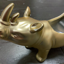 Load image into Gallery viewer, Gold Roaming Rhino Planter - Second
