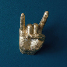 Load image into Gallery viewer, Gold Rock On Hand Hook and Wall Decor