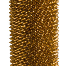 Load image into Gallery viewer, Gold Spikey Table Lamp | Emerald Velvet Shade 