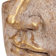 Load image into Gallery viewer, Golden Concrete Face Planter