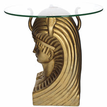Load image into Gallery viewer, Golden Egyptian Pharaoh Side Table