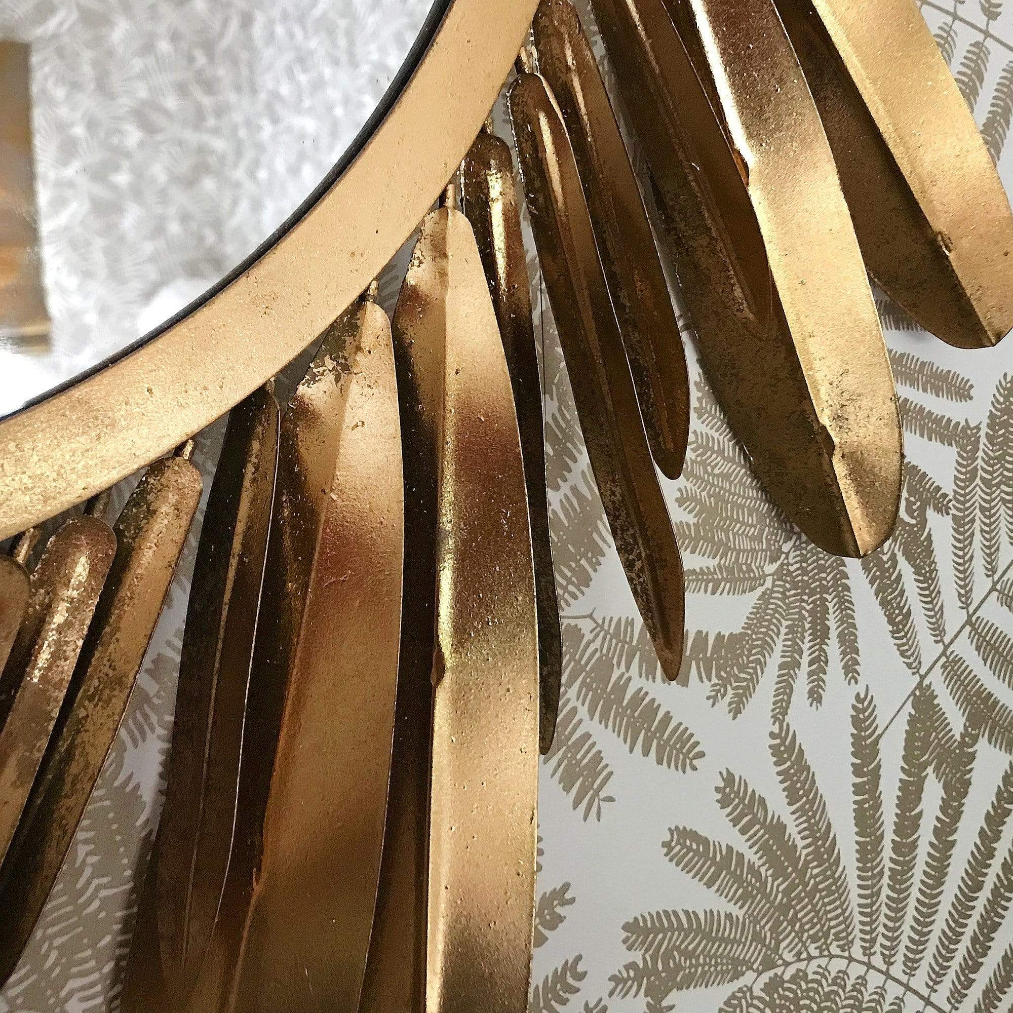 Golden Feather Mirror