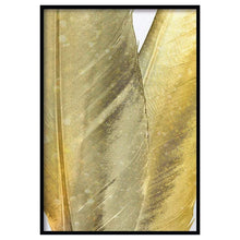 Load image into Gallery viewer, Golden Feathers Shimmering Print | Unframed