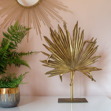Load image into Gallery viewer, Golden Palm Leaf Ornament