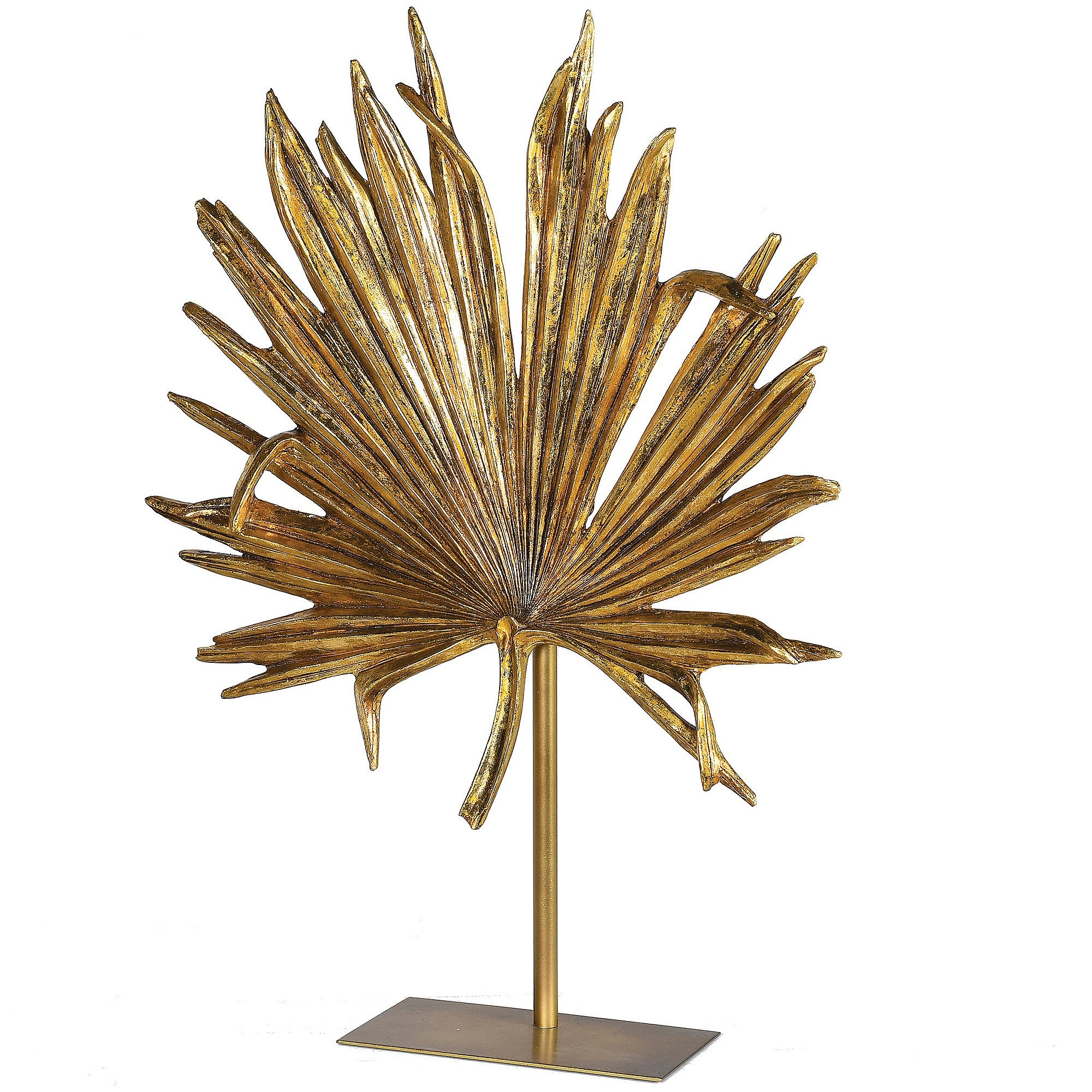 Golden Palm Leaf Ornament