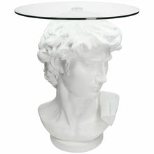 Load image into Gallery viewer, David Bust White Side Table (Second)