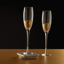 Load image into Gallery viewer, Hammered Gold Champagne Flutes | Set of 4
