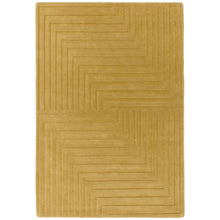 Load image into Gallery viewer, Hand Carved Mustard Wool Rug