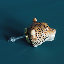 Load image into Gallery viewer, Hand Painted Leopard Door Knob