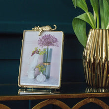 Load image into Gallery viewer, Handmade Brass Leopard Photo Frame