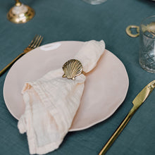 Load image into Gallery viewer, Handmade Brass Ocean Napkin Rings | Set of 6