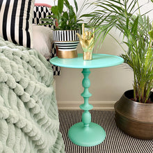 Load image into Gallery viewer, Handmade Mint Green Side Table 