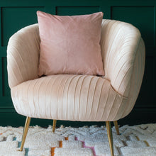 Load image into Gallery viewer, Handmade Pink Lustre Snakeskin Cushion