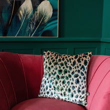 Load image into Gallery viewer, Handmade Serpentine Leopard Print Cushion