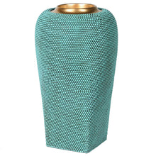 Load image into Gallery viewer, Handmade Turquoise Beaded Large Vase