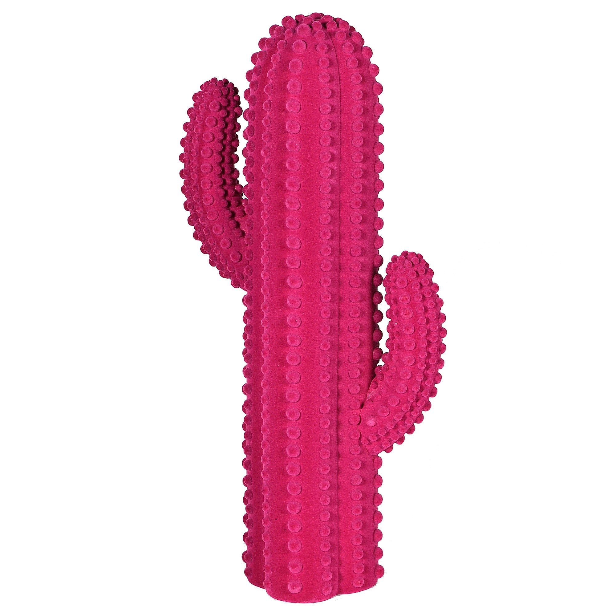  Hot Pink Flocked Cactus 
