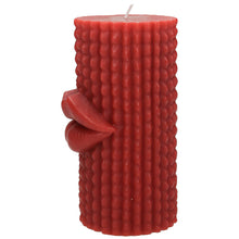 Load image into Gallery viewer, Kiss Me Red Lips Pillar Candles | Set of 2