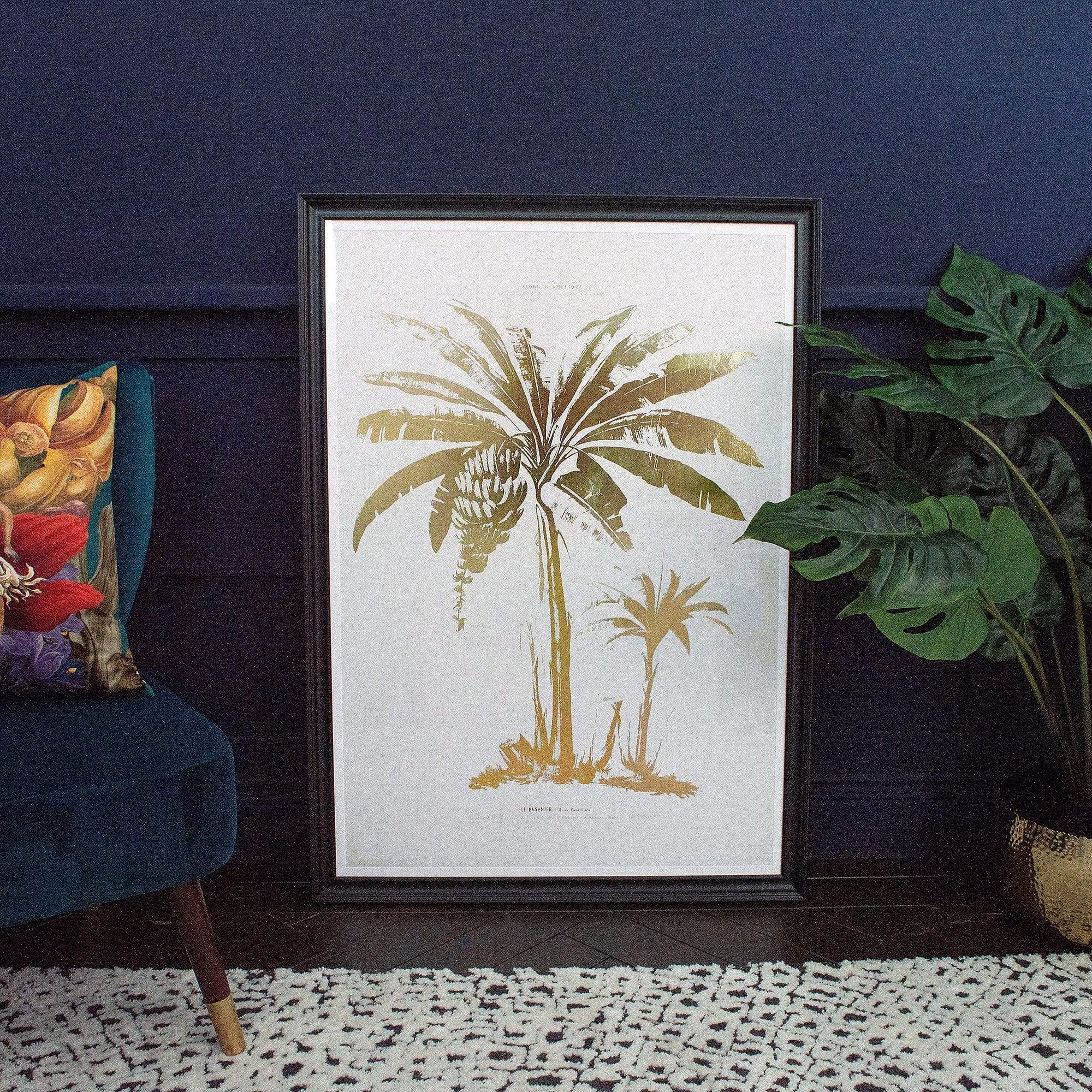 L'arbre Tropical Gold Framed Print