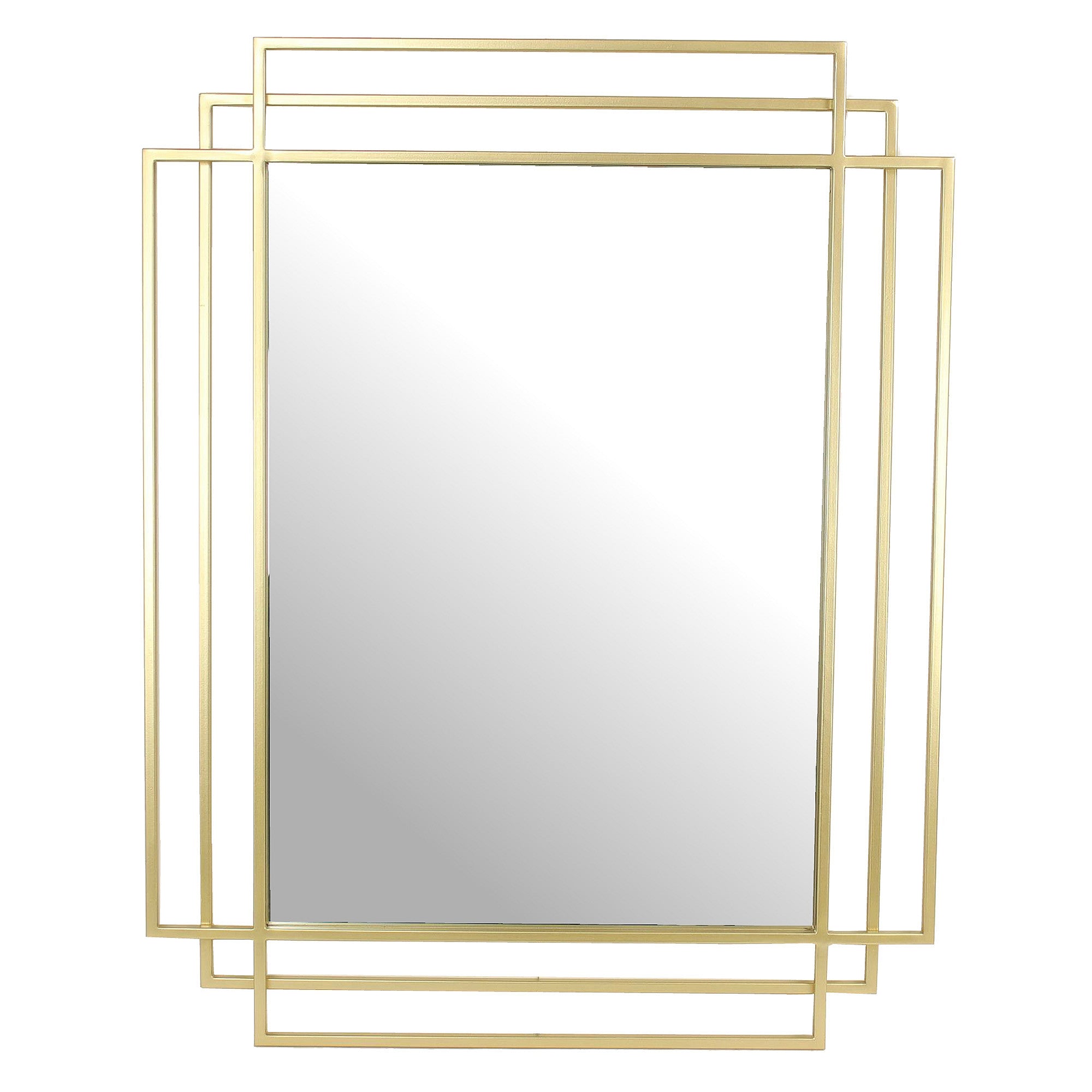 Large Art Deco Gold Mirror