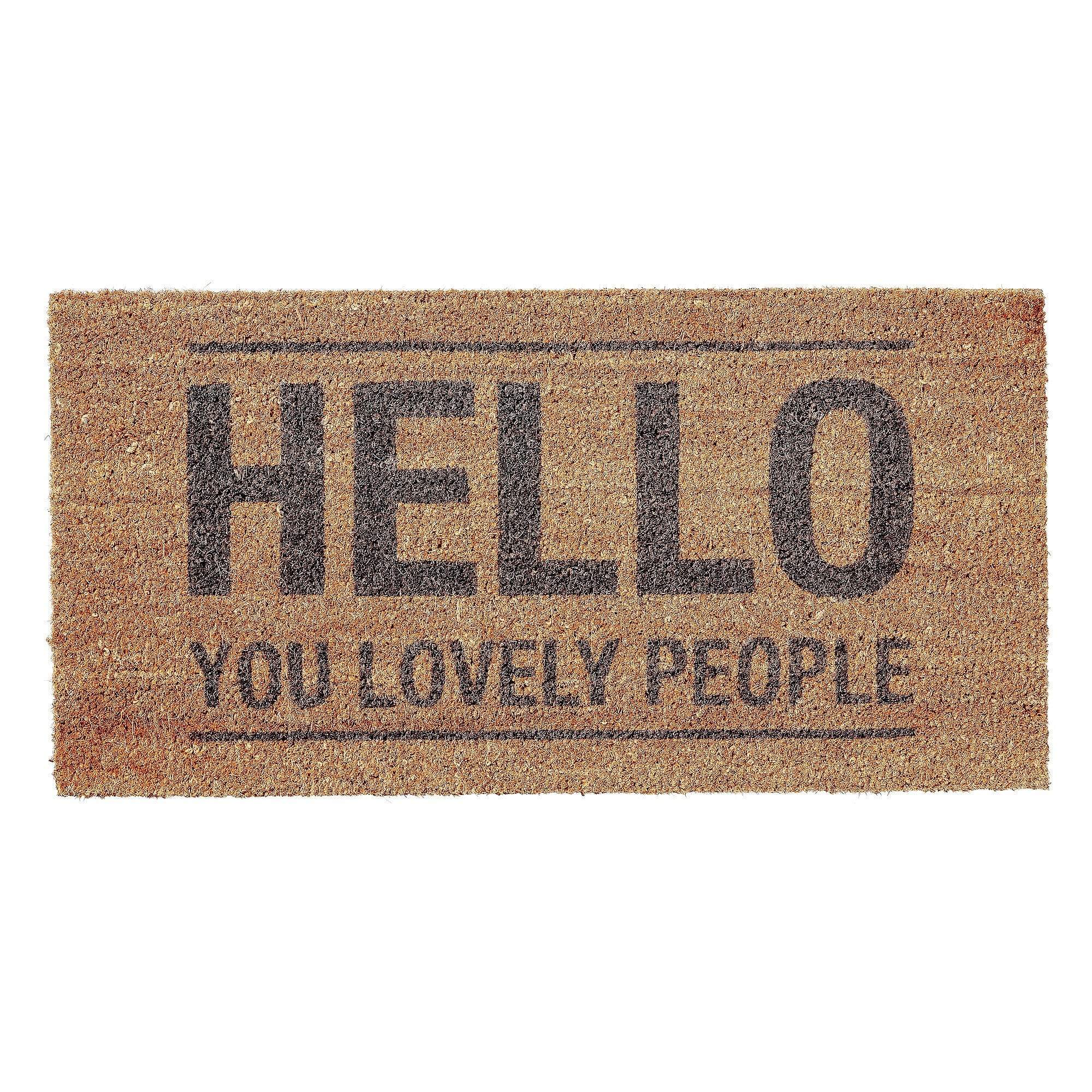 Large Hello Lovely People Doormat