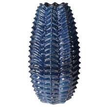 Load image into Gallery viewer, Large Statement Blue Glazed Vase