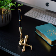 Load image into Gallery viewer, Legs Eleven Brass Pen Holder