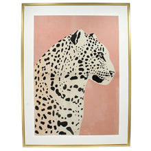 Load image into Gallery viewer, Leopard Pastel Framed Canvas Art | Pair