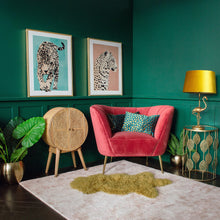 Load image into Gallery viewer, Leopard Pastel Framed Canvas Art | Pair