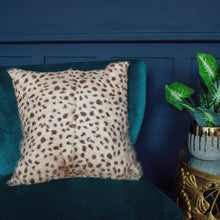 Load image into Gallery viewer, Leopard Print Goat Fur Cushion Cover