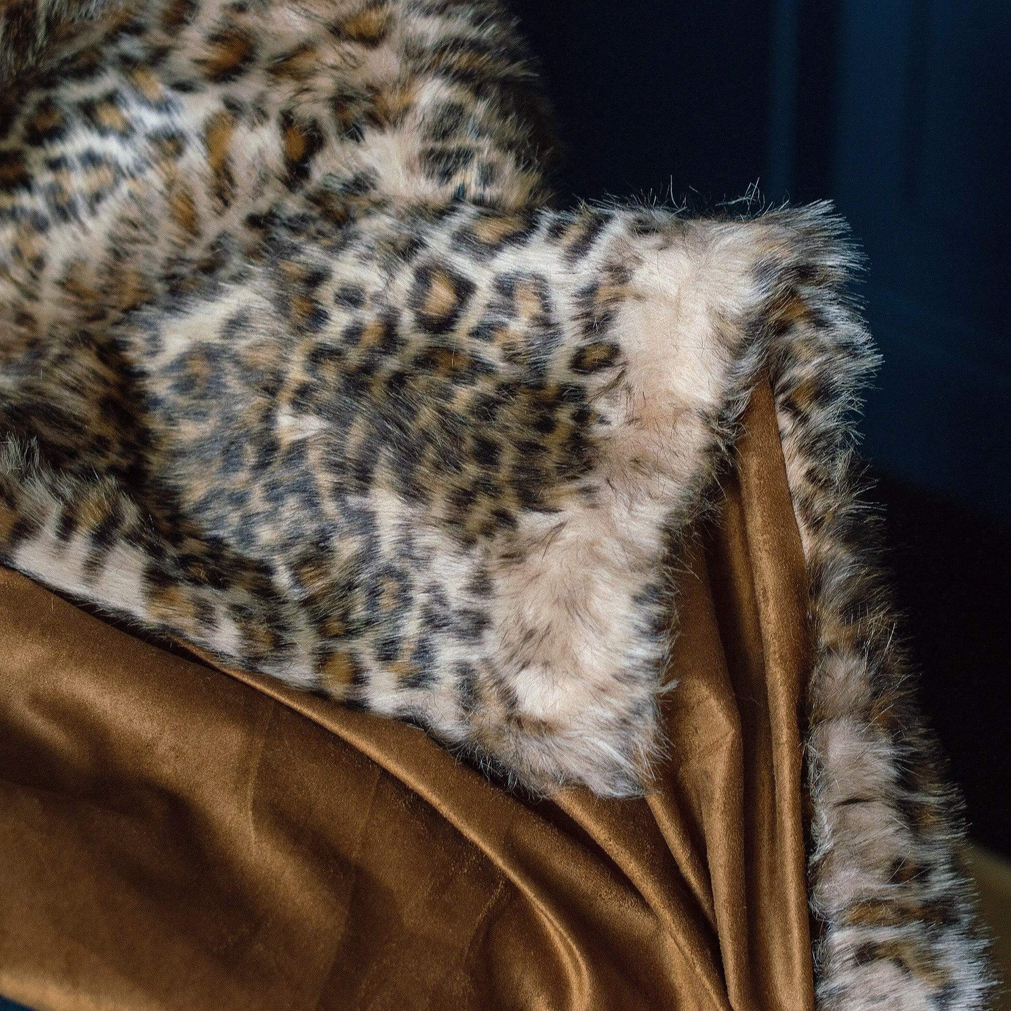 Leopard Print Super Soft Faux Fur Throw