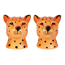 Load image into Gallery viewer, Leopard Salt and Pepper Pots