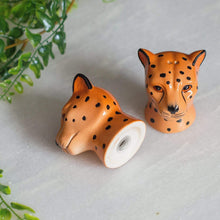Load image into Gallery viewer, Leopard Salt and Pepper Pots