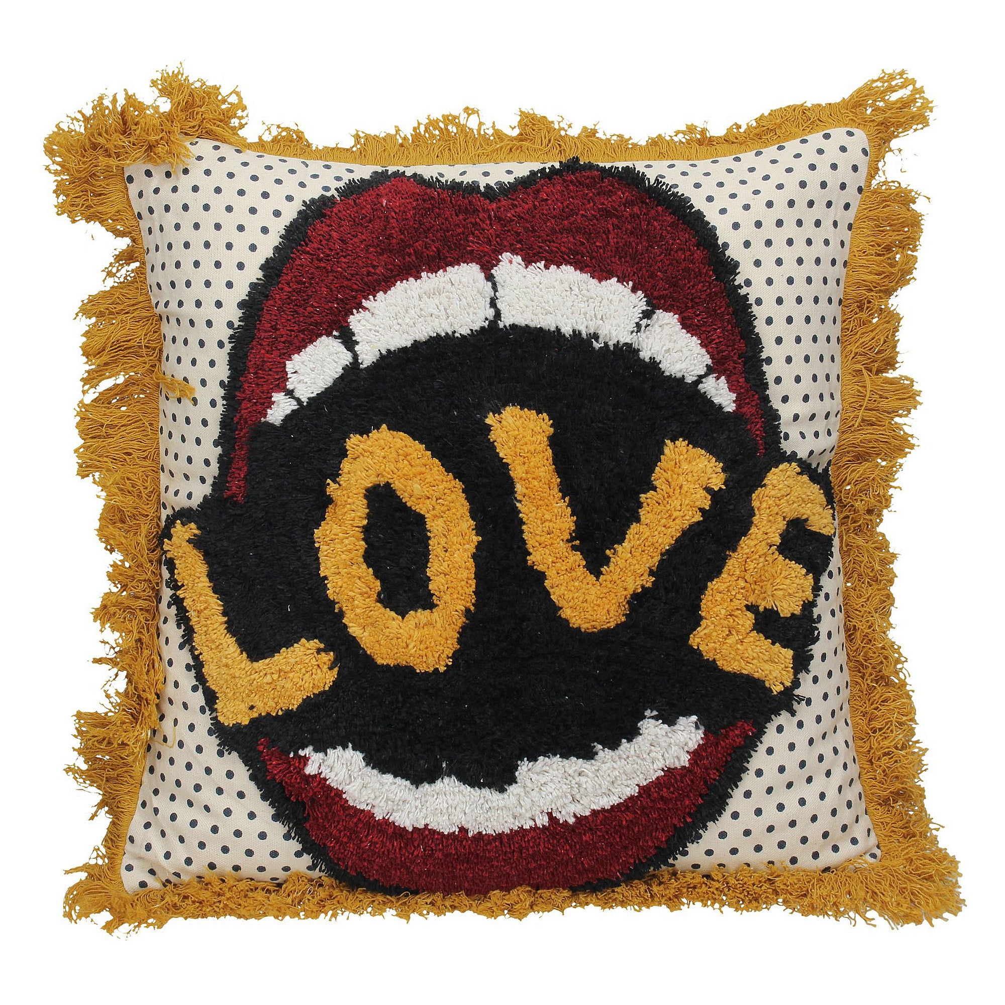 Lips 'LOVE' Popart Inspired Cushion
