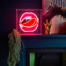 Load image into Gallery viewer, Lips Neon Acrylic Box Light