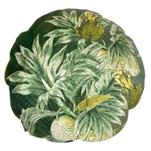 Load image into Gallery viewer, Lush Green Round Velvet Cushion | With Pad