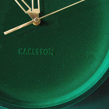 Load image into Gallery viewer, Lush Green Velvet Wall Clock