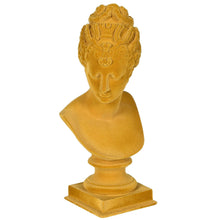 Load image into Gallery viewer, Mini Almira Mustard Yellow Flocked Bust
