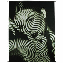 Load image into Gallery viewer, Monochrome Hypnotic Woman Velvet Wall Hanging