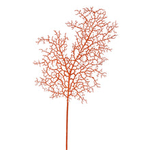 Load image into Gallery viewer, Orange Flocked Faux Coral Stem | Set of 2