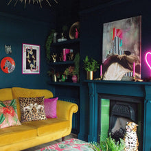 Load image into Gallery viewer, Orange Zebra Wall Plate