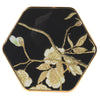 Black and Gold Blossom Coasters | Set of 4