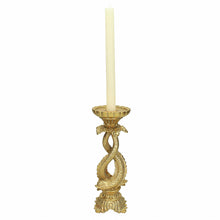 Load image into Gallery viewer, Ornate Leaping Fish Candle Holder