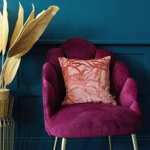 Load image into Gallery viewer, Palm Paradise Salmon Pink Cushion