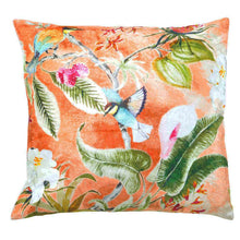 Load image into Gallery viewer, Peach Paradise Floral Velvet Cushion