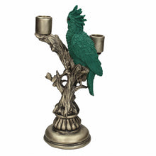 Load image into Gallery viewer, Petrol Green Parrot Candelabra