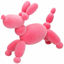 Load image into Gallery viewer, Pink Flocked Balloon Dog Ornament